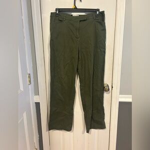 Sag Harbor Olive Utility Straight Pants